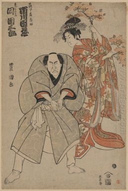 Os atores Ichikawa Danzō E Ichikawa Danzaburō