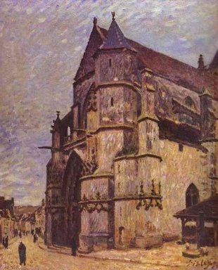 La chiesa di Moret inverno 1894