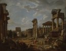 Een Capriccio van het Forum Romanum