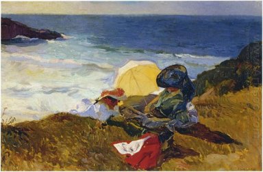 Ondergaande Zon In Biarritz 1906