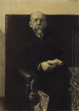 Porträt von F K Sologub 1907