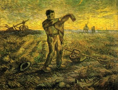 Abend The End Of The Day After Millet 1889