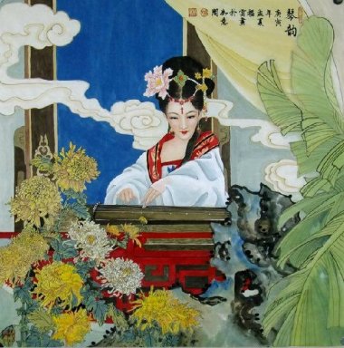 Bella signora-pittura cinese