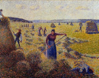урожай сена в Eragny 1887