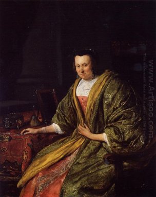 Portret van Geertruy Gael Tweede Vrouw Van Gerrit Gerritsz Schou