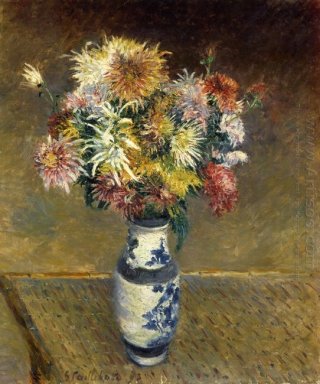 Chrysanthemums In A Vase