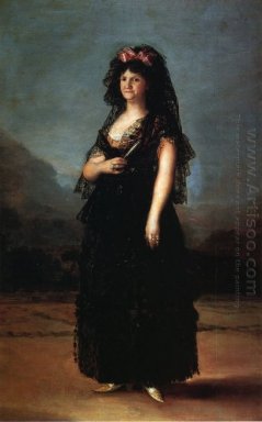 Queen Mareen Luisa Draagt Een Mantilla 1799