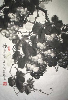 Raisins - Peinture chinoise