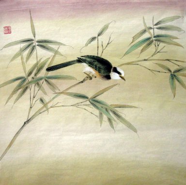 Bamboo & Birds - Chinesische Malerei