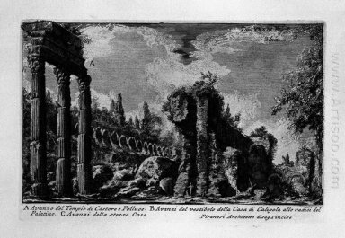 Los romanos Antigüedades T 1 Placa XXXIII Ruinas del templo de C