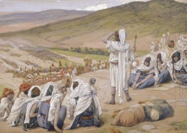 Jacob sieht Esau, der ihm begegnete