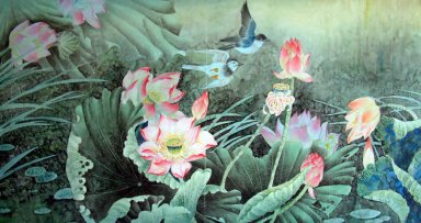 Lotus - peinture chinoise