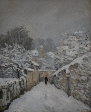 snö på Louveciennes 1878