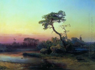 Landschaft mit Kiefer 1854