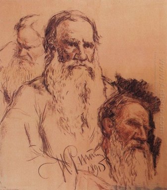 Sketsa Of Leo Tolstoy 1891