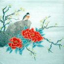 Plum & Birds - Peinture chinoise