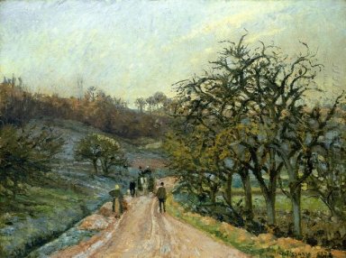 Lane van appelbomen nabij osny pontoise 1874