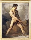 Étude d'une nudité masculine