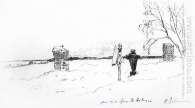 Cimetière Paysage d\'hiver