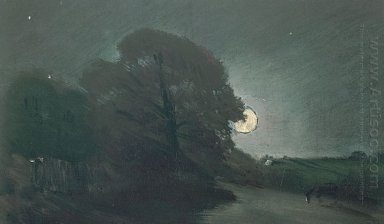 die Kante einer Heide bei Mondschein 1810 1