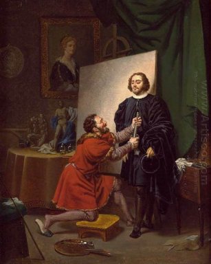 Aretino dans l\'atelier du Tintoret