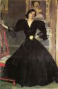 Клотильда в черном платье 1906