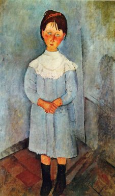 little girl in blue 1918