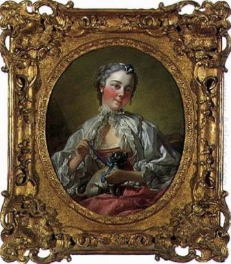 Stående av madamen Boucher 1745