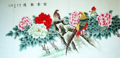 Faisão & Peony - Pintura Chinesa