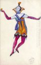 Costume design for "Venetian madmen" - Colombina