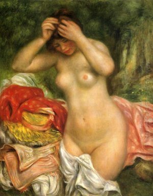 Badegast, das ihr Haar 1893