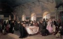 Un repas dans le monastère de 1876