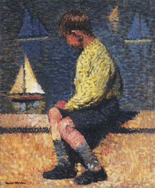 A Boy with Sailboats