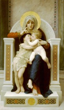 La Vierge, L\'Enfant Jesus et Saint Jean Baptiste (De Maagd, t