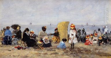 Cena da praia de Trouville 1881