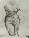 Gesso Torso de uma mulher 1886