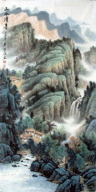 Gunung Dan Air - Lukisan Cina