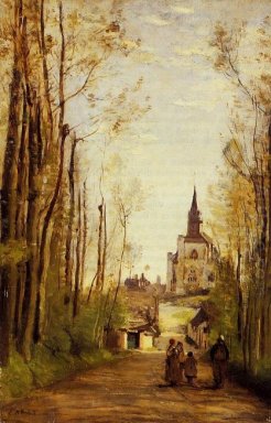 Camino Marissal al frente de la iglesia de 1866