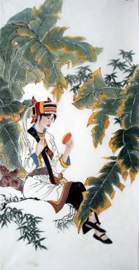 Belle dame - Peinture chinoise
