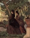 Zwei Frauen im Garten von Castiglioncello