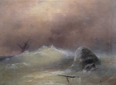 Storm op zee 1887