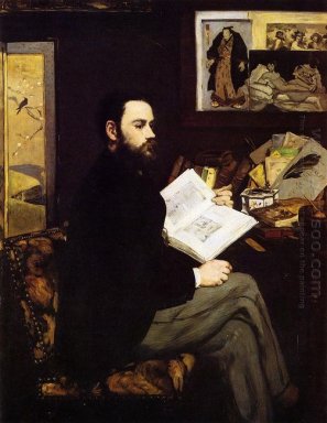 porträtt av Emile Zola 1868
