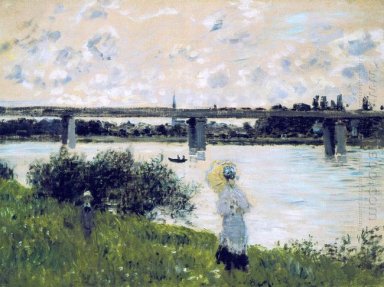 Die Promenade in der Nähe der Brücke von Argenteuil