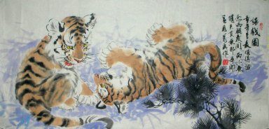 Tiger - Lukisan Cina