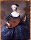 Porträtt av Eleonore Louise Albertine, Comtesse von Schlieben-Sa