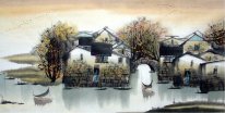 House, River - Chinese Painting