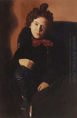 Portret van Anna Ostroumova Lebedeva 1901