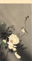 Swallow with Peony