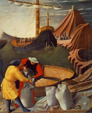 La storia di San Nicola San Nicola salva il dettaglio Ship 1448