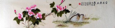 Vogels&Bloemen - Chinees schilderij